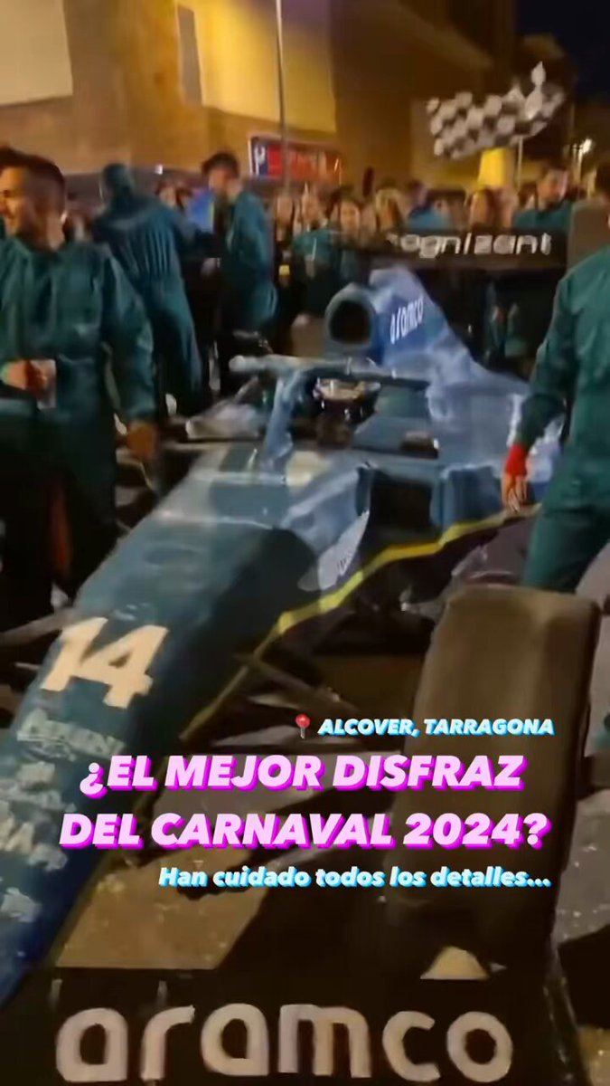 Relevo on X: ¿El mejor disfraz de carnaval de 2024? Este 'Aston Martin' de Fernando  Alonso es un EQUIPAZO. 😂 🎥 @malsinu  / X