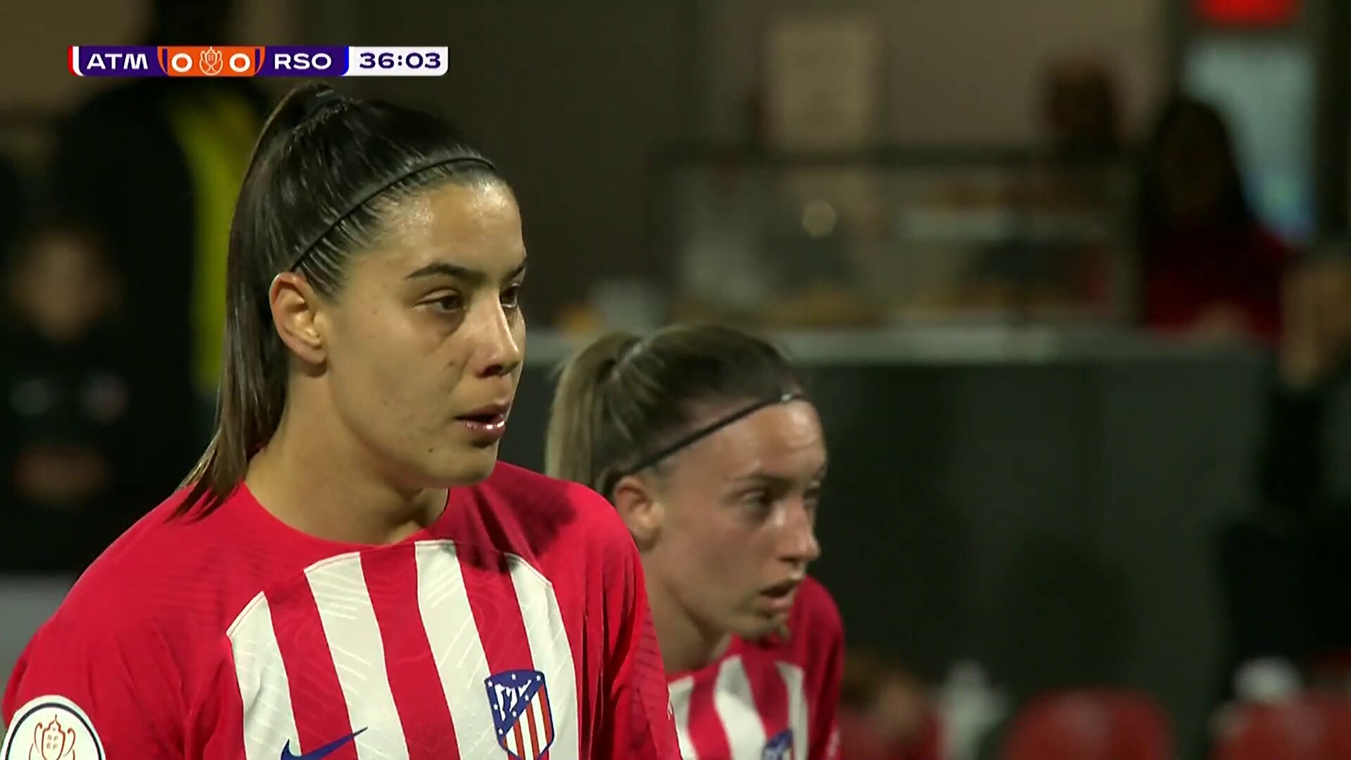 🛑 ¡SALVADORA ELENE LETE!🧤 La internacional con la @SEFutbolFem detiene el penalti y mantiene el empate.🆚 @AtletiFemenino | 0-0 | @RealSociedadFEM | 36'🏆 Semifinal (ida)📺 @teledeporte#CopaDeLaReina