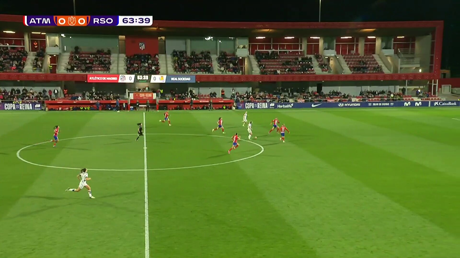  0-1 false @RealSociedadFEM false 64'🏆 Semifinal (ida)📺 @teledeporte#CopaDeLaReina