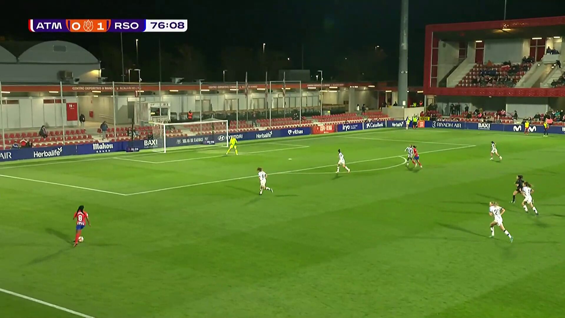  0-1 false @RealSociedadFEM false 77'🏆 Semifinal (ida)📺 @teledeporte#CopaDeLaReina