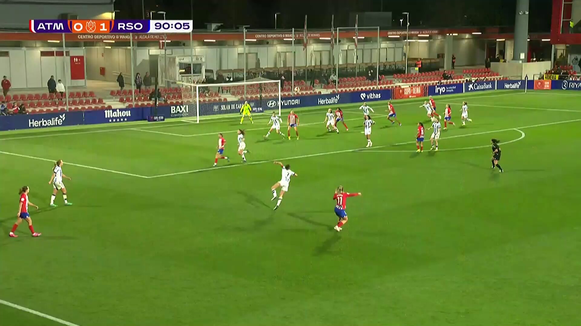  1-1 false @RealSociedadFEM false 90+1'🏆 Semifinal (ida)📺 @teledeporte#CopaDeLaReina