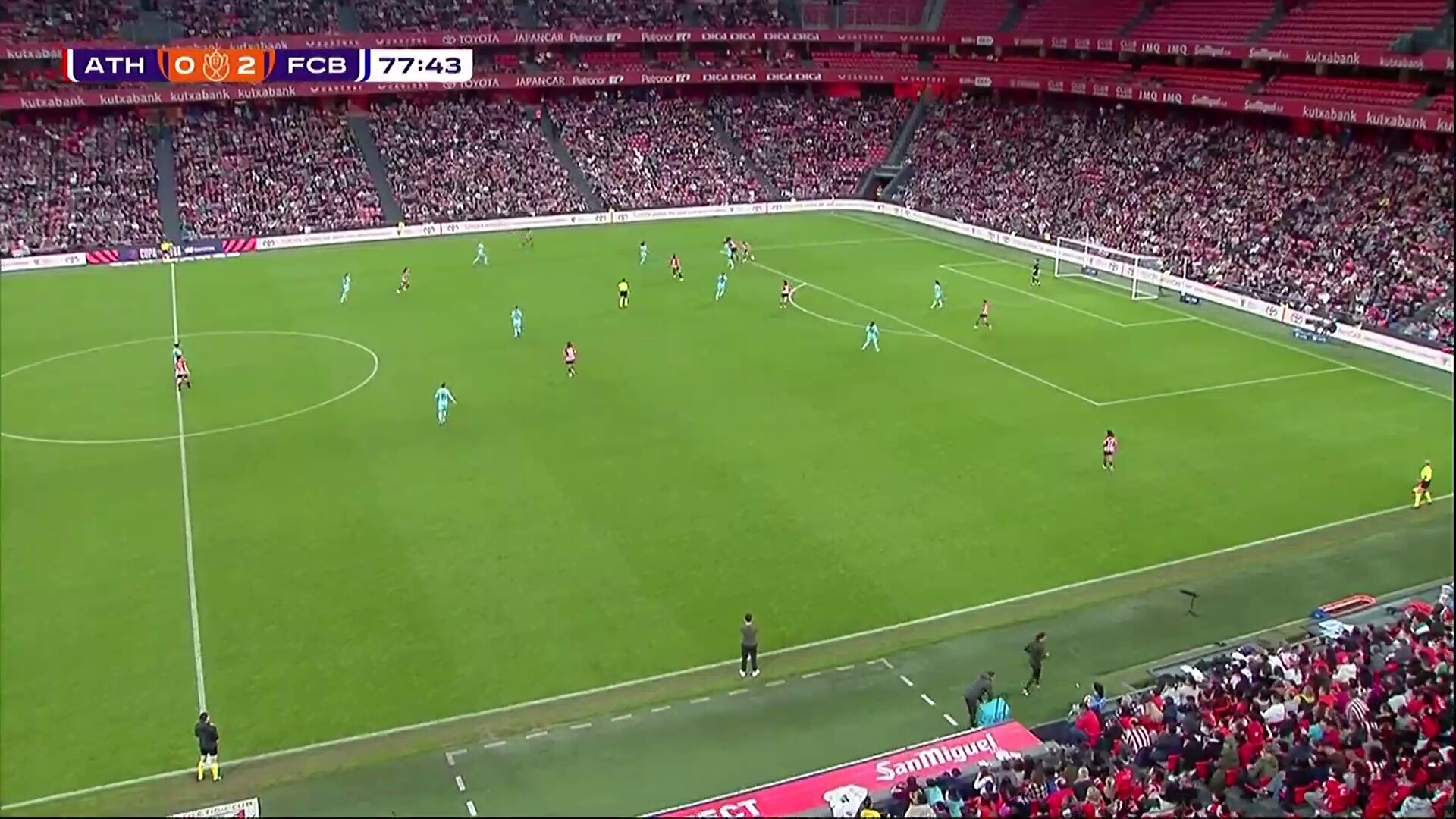⚽️ ¡OTRO 𝗚𝗢𝗢𝗢𝗟 DEL BARÇA!🔎 @SalmaParalluelo lo intentaba sin cesar y esta vez lo encontró. Marca el tercero para el conjunto culé. 🆚 @AthleticClubFem - @FCBfemeni I 0-3 I 78'📺 @teledeporte#CopaDeLaReina I #FutFemRFEF
