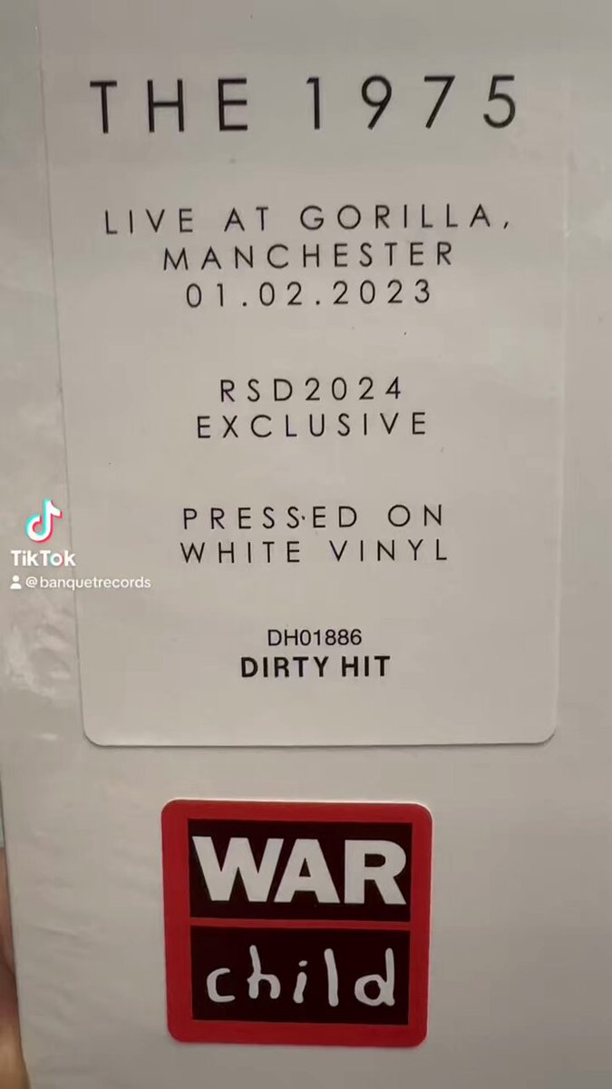 THE 1975 Live From Gorilla rsd2024 @BanquetRecords's video Tweet