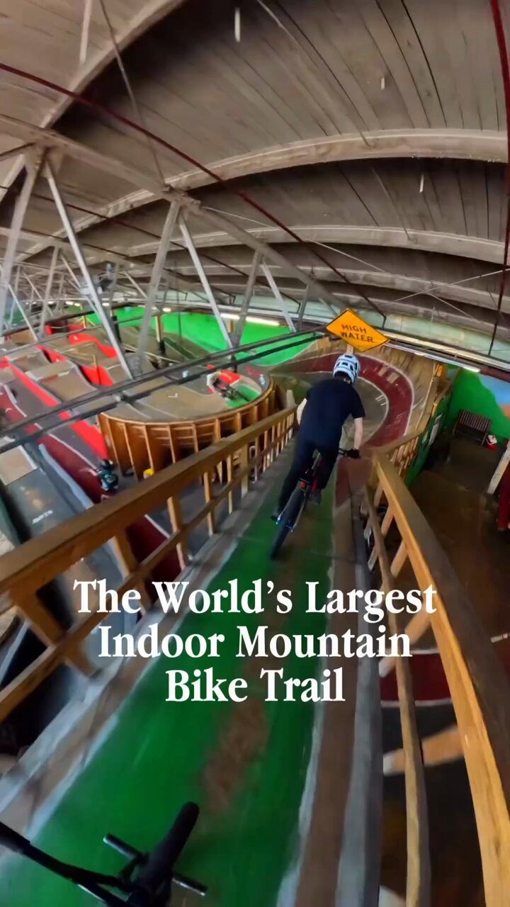 Indoor mountain bike trail hotsell