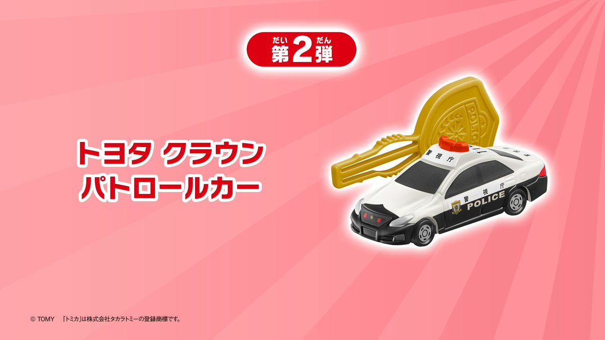 マクドナルド トランスフォーム ミニカー パトカー