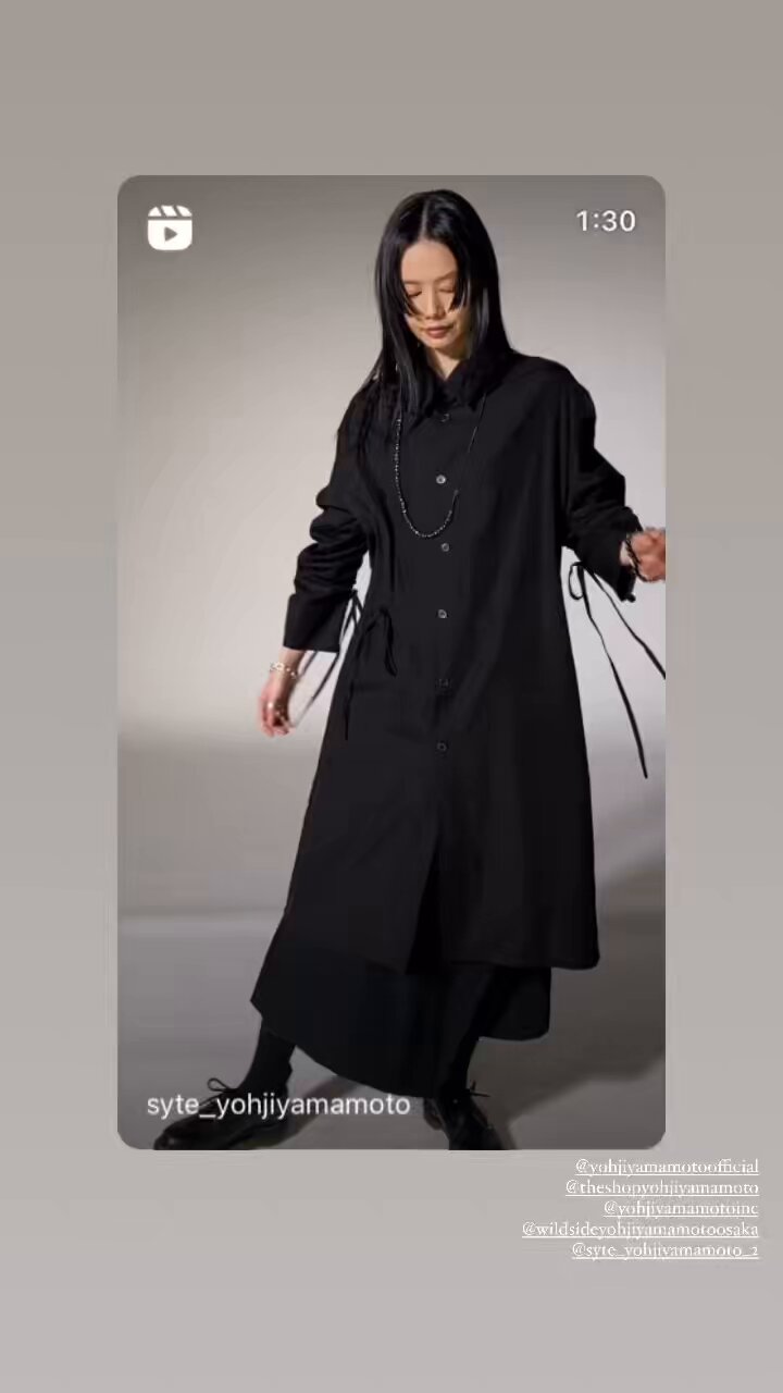 【美品】プランテーション　七分袖カットソー・yooryuu (楊柳)・ヨーリュウ LINEN WORK DRESS(XS Black): Vintage 1.2｜THE SHOP YOHJI YAMAMOTO
