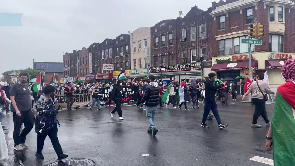 تغطية صحفية: مظاهرة حاشدة في شوارع نيويورك دعما لفلسطين ورفضا للحرب المستمرة، رغم قمع الشرطة والاعتقالات 
