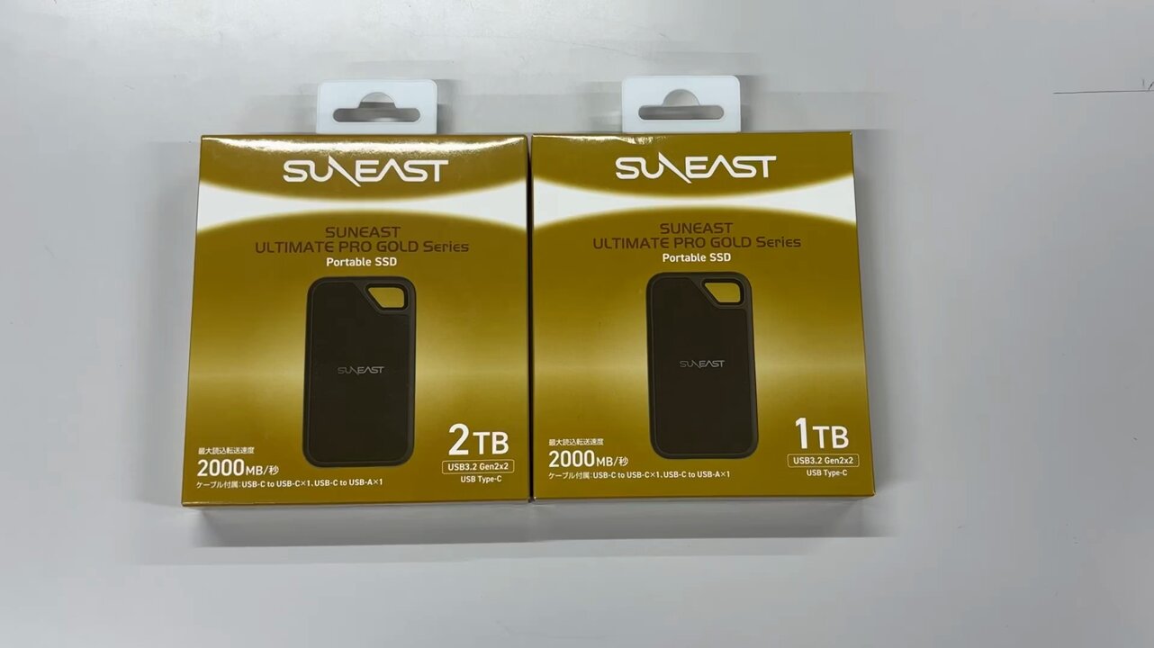 SUN EAST ULTIMATE PRO GOLD 2TB ポータブルSSD（SUNEAST