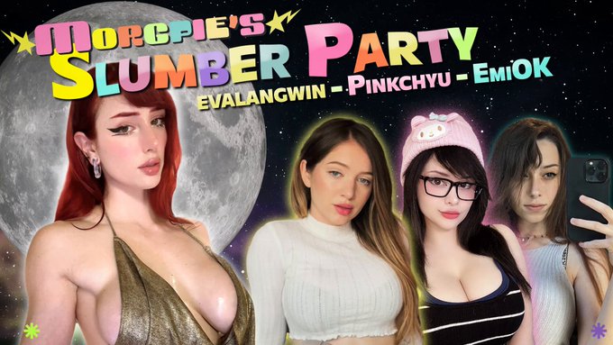 TONIGHT AT 7pmCST A BIG FUN SLUMBER PARTY WITH MY FRIENDS 💖 ALSO A BIG ANNOUNCEMENT ON STREAM SO TUNE