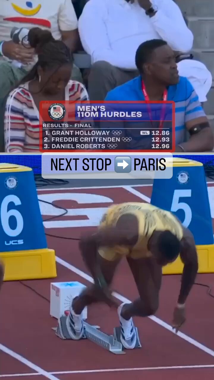 NBC Sports on X: &ldquo;Grant Holloway&rsquo;s parents watching him run one of 