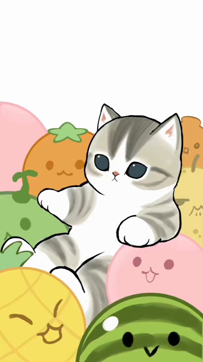 スイカゲームを邪魔するにゃん