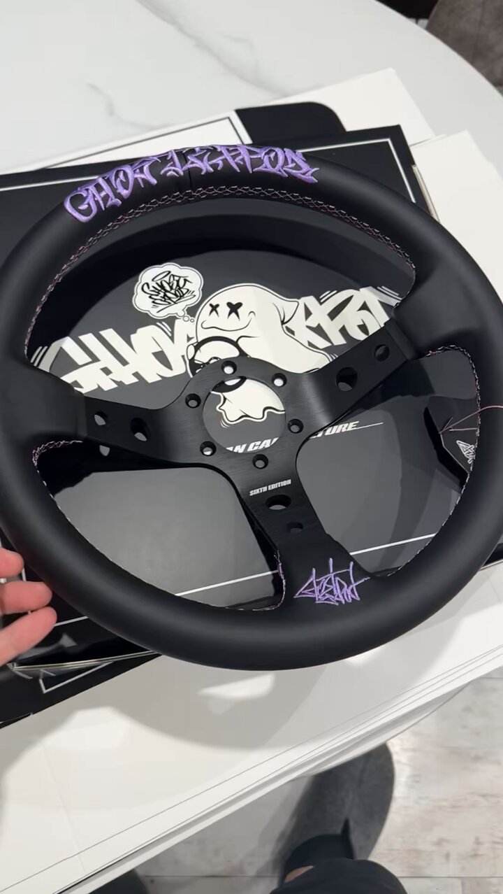 GHOST EXPOD ステアリング sixth purple 紫 おまけつき!(GEステア GHOST EXPOD ステアリング sixth purple 紫 おまけつき!(GEステア