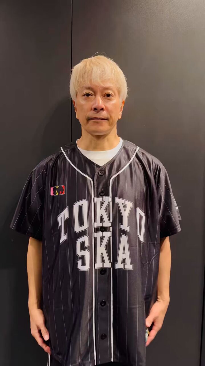 デビュー35周年！限定スカパラオリジナルベースボールシャツ（XLサイズ） デビュー35周年！限定スカパラオリジナルベースボールシャツ（XL