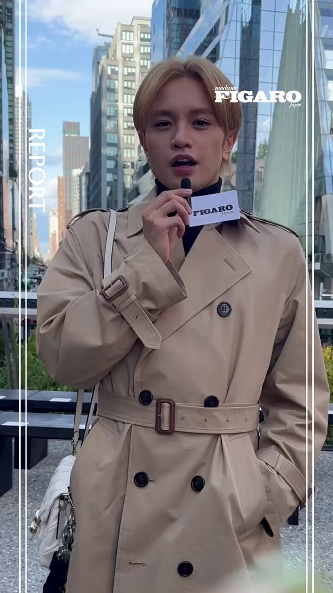 COACH ブラウン ハンドバッグ｜中島健人 COACH Spring 2025​ ​ ニューヨークでSpring 2025のランウェイ