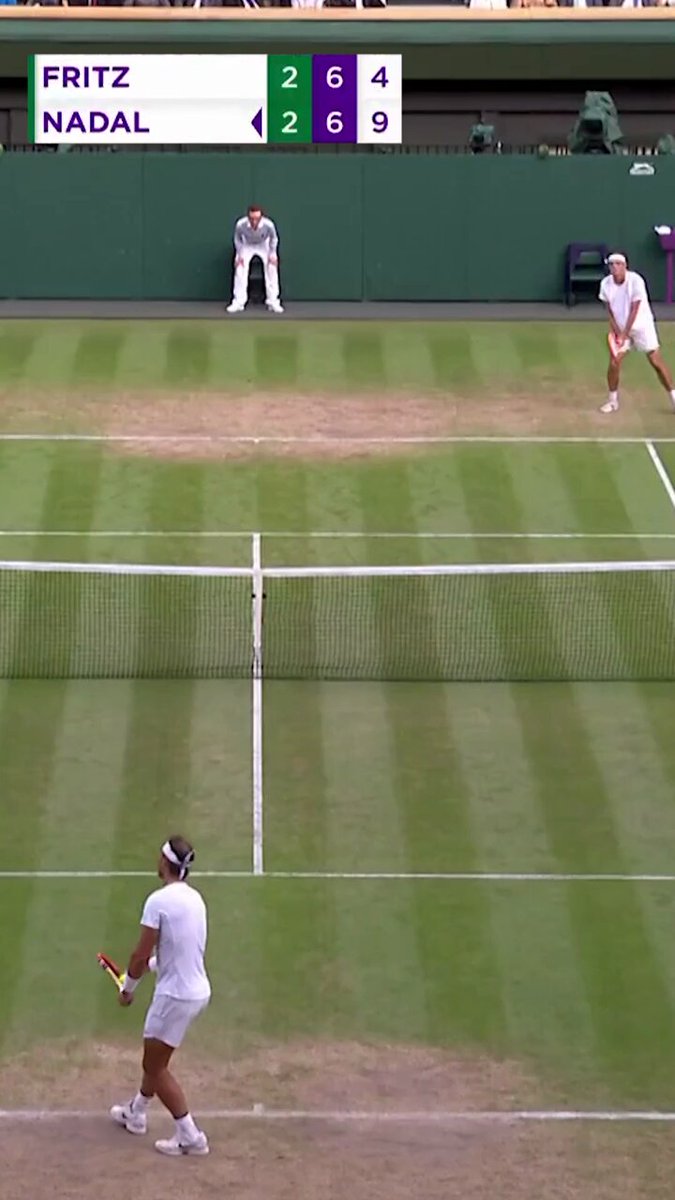 A trademark forehand winner after battling through injury for five sets.A fitting final point of Rafael Nadal’s #Wimbledon career 🥹 https://t.co/4TTmKXKg51