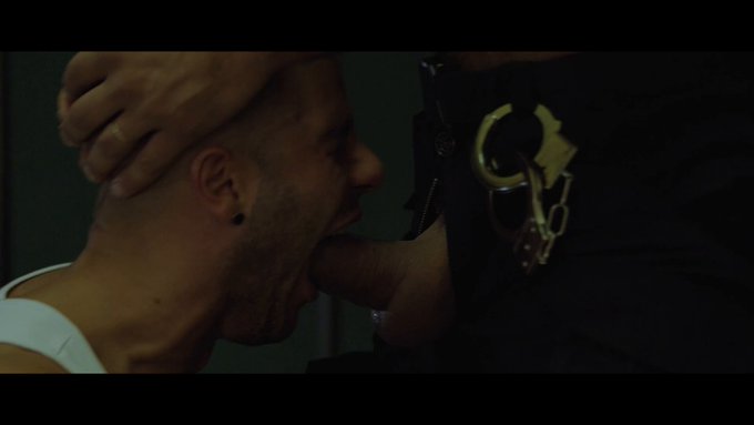 My new hot scene at the prison with the super sexy policeman @sirpeeterreal is out now at @NakedSwordcom