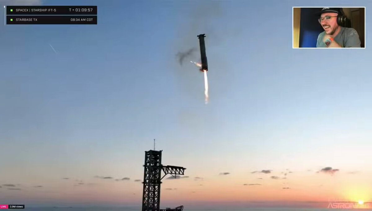 I think we may look back at today’s Starship flight as one of the most significant engineering achie