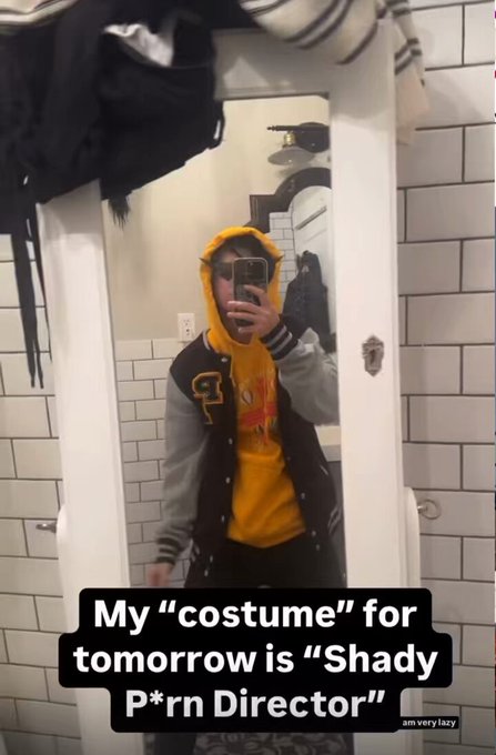 y’all think I’m cute but then I go to the Halloween party dressed in this like the cringe ball I am.