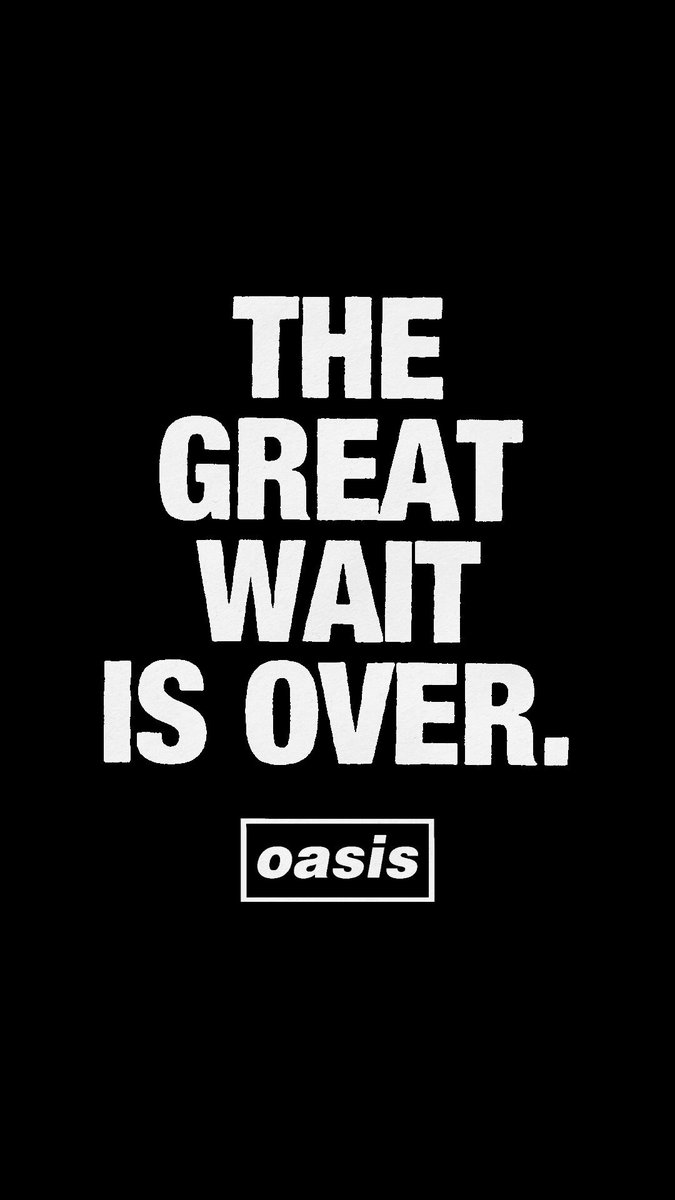 新品★oasis The Great Wait Is Over Tシャツ／M 日本未発売/ 2025 OASIS official （UK version）/The Great