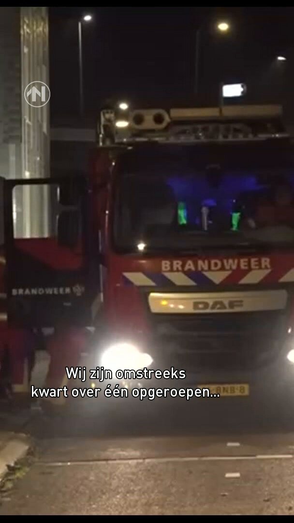 Brand in flatgebouw Helix in Groningen