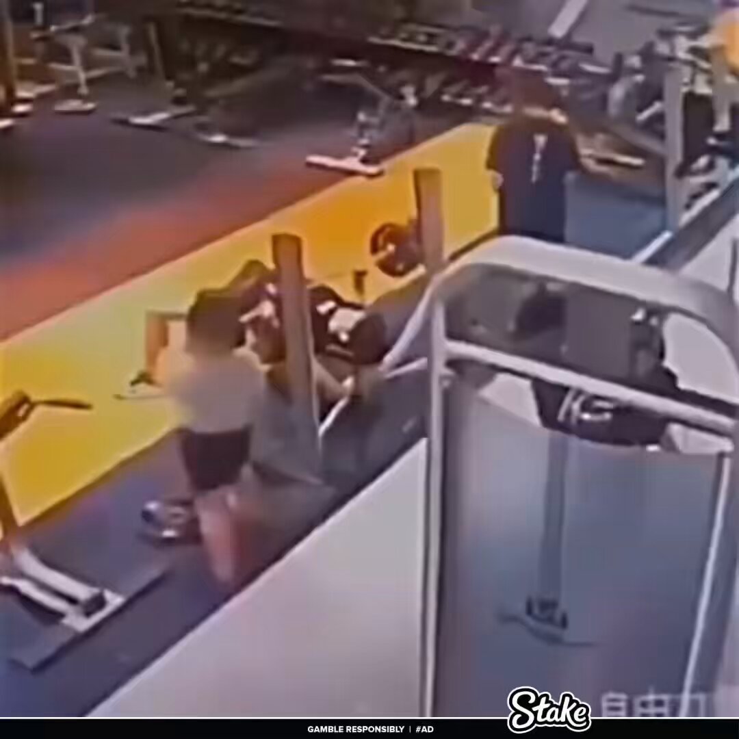 Kid does the unthinkable at gym 😳 