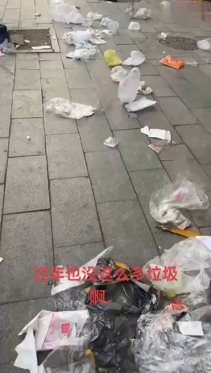 辽宁环卫工人发不出工资，城镇就变成了垃圾场！12月29日，辽宁省鞍山市海城市腾鳌镇，一夜之间满街垃圾无人清扫。镇政府回应：环卫工人暂时不工作，处理中。网友：辽宁许多地区财政已经完全清零... 