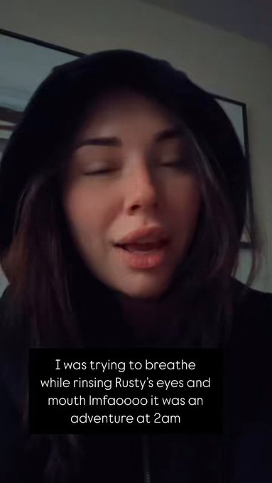 Story time about me bear macing not just myself, but also my dog last night. https://t.co/ufVlWJvNyc