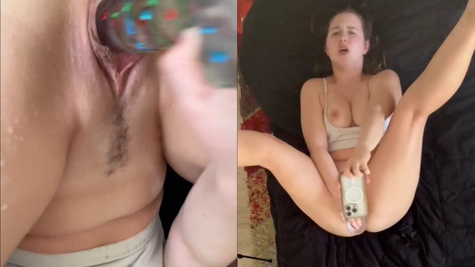 Pulled my tits out of my sports bra, got my favorite dildo, and prepared for the geyser that was about