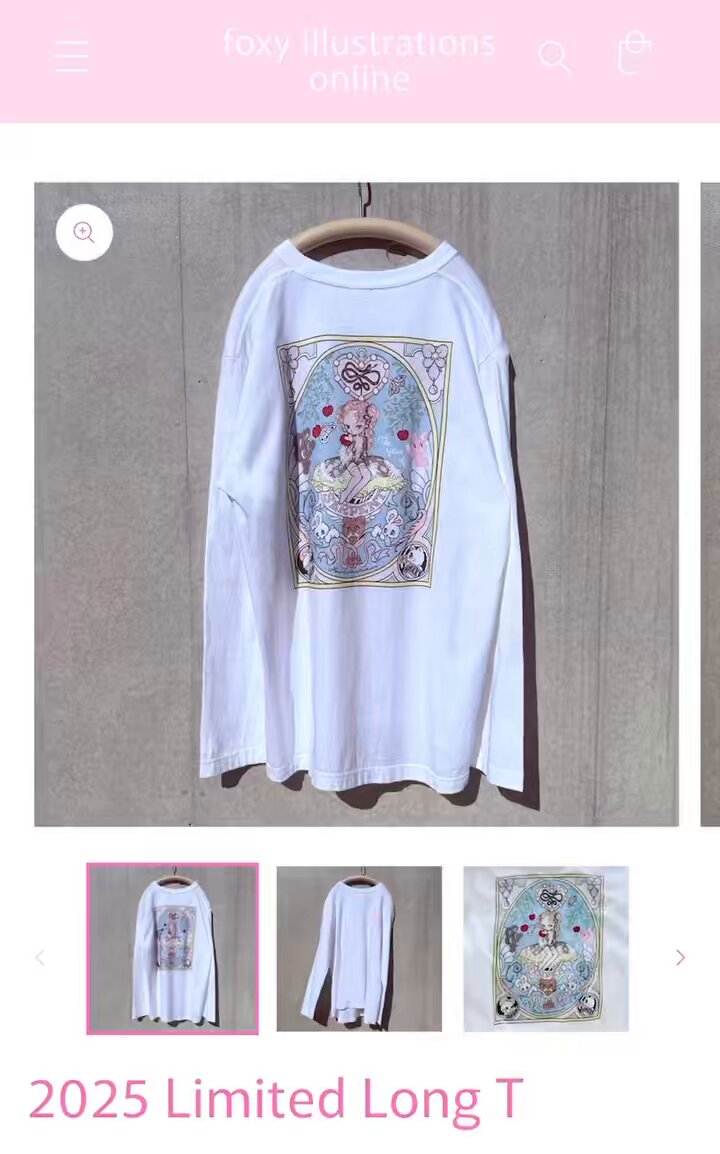 トップス foxy illustrations Big Long T トップス foxy illustrations Big Long T FOXY CHEST BOXY T