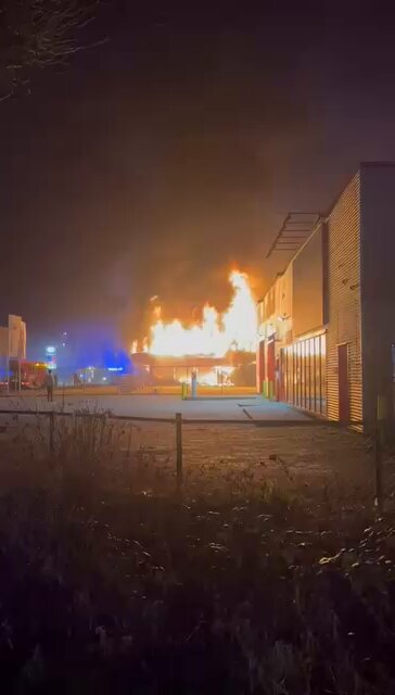 Grote brand in Arnhem