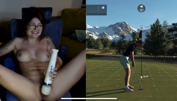 Last night I was trying to use my hitachi while playing golf ? I think naked gaming streams are my new