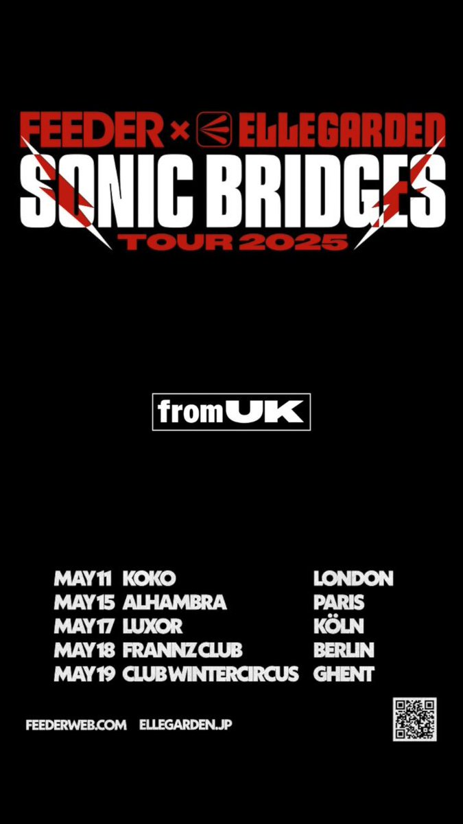 F*キ様 ELLEGARDEN SONIC BRIDGES TOUR ポスター F*キ様 ELLEGARDEN SONIC BRIDGES TOUR ポスター FEEDER x