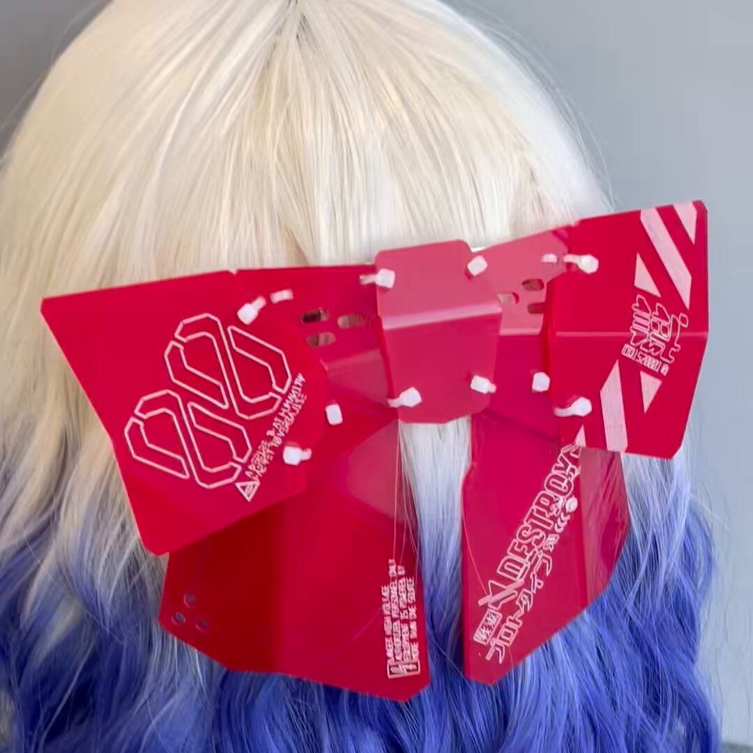 ◇中央町戦術工芸◇蛍光緑マスク、カチューシャセット