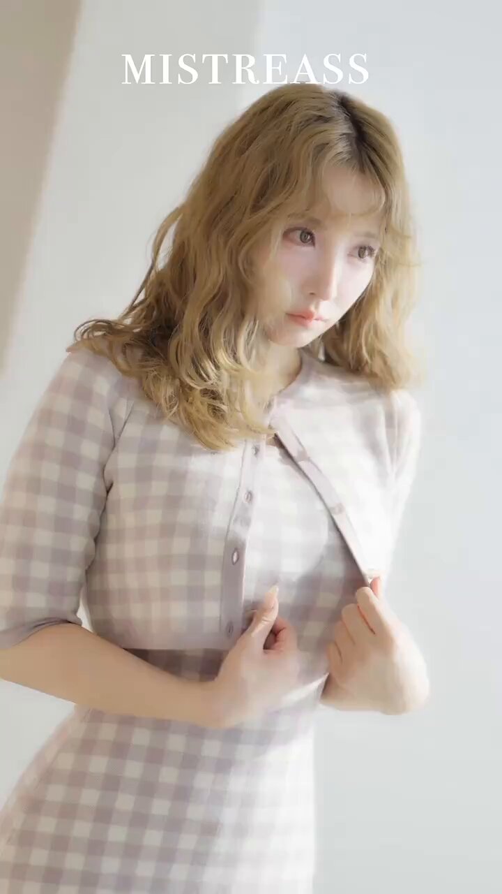 ミストレアスGingham Check Knit Dress &Cardigan Gingham Check Knit Dress & Cardigan - MISTREASS