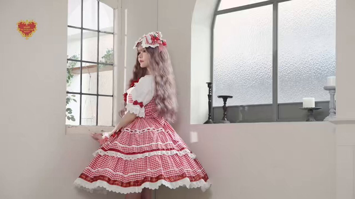 BABY ゆらゆらいちご カチューシャ リボンクリップ お袖とめ