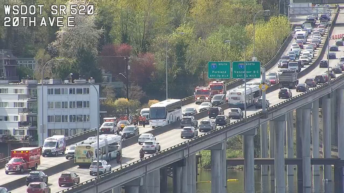 更新2：Montlake Blvd（MP 1）のすぐ西にあるEastbound SR