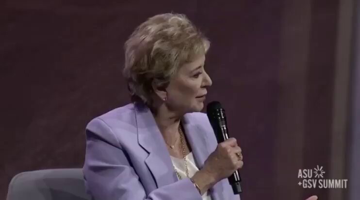 Meet Linda McMahon, the US EduMaCation Secretary. She believes that "AI" is "A One." 

This is the p