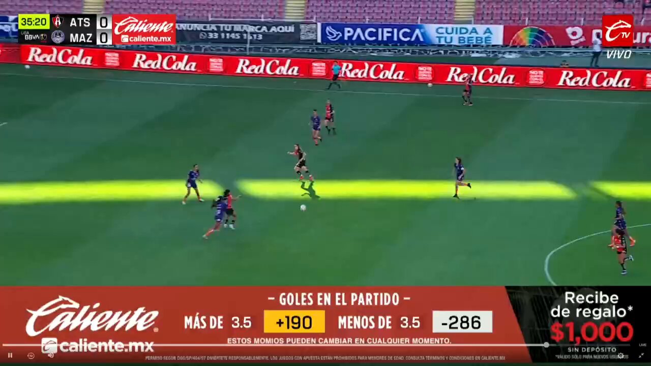 @AtlasFCFemenil @AtlasFCFemenil abrió el marcador con esta anotación de Maria Paula Salas en el 🏟️Jalisco. 😬#SomosDesafiantes⚡️