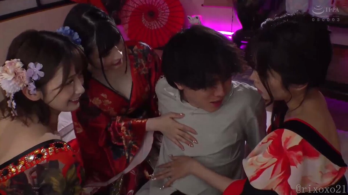 美園和花・胡桃さくら・新井リマ｜迷い込んだ先は極上の遊郭…魔性のささやきと舐め吸いでとことん焦らす極..._image