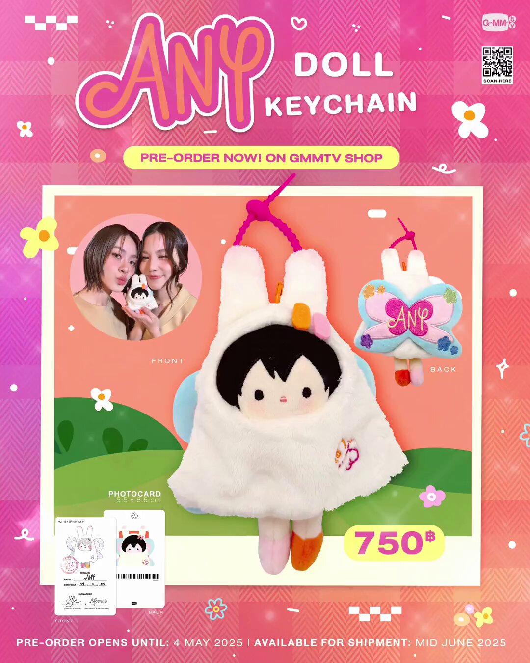 GMMTV EmiBonnie ANYドールキーチェーン Emi & Bonnie : ANY - Doll Keychain @ eThaiCD.com