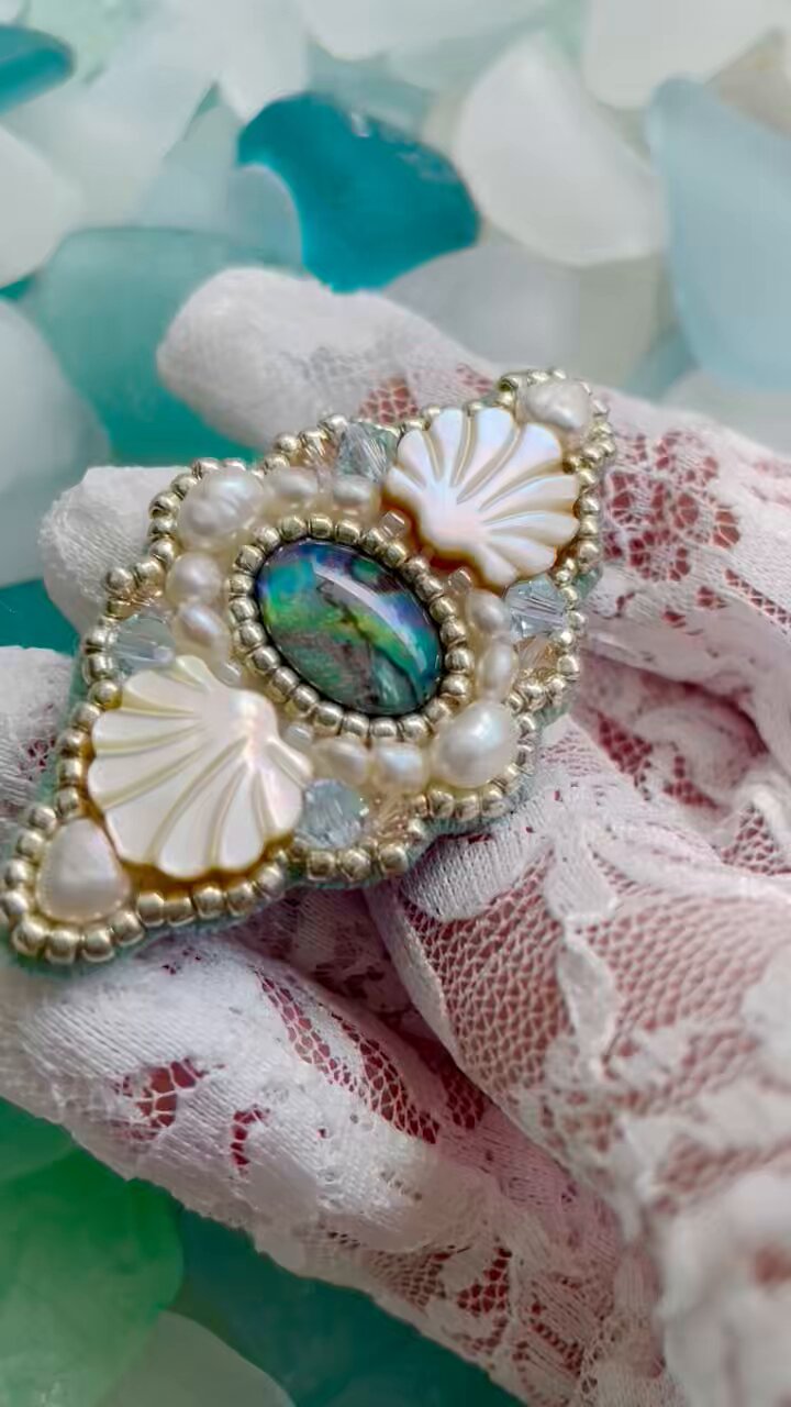 sea's song ハンドメイド 貝殻 王冠 アクセサリー