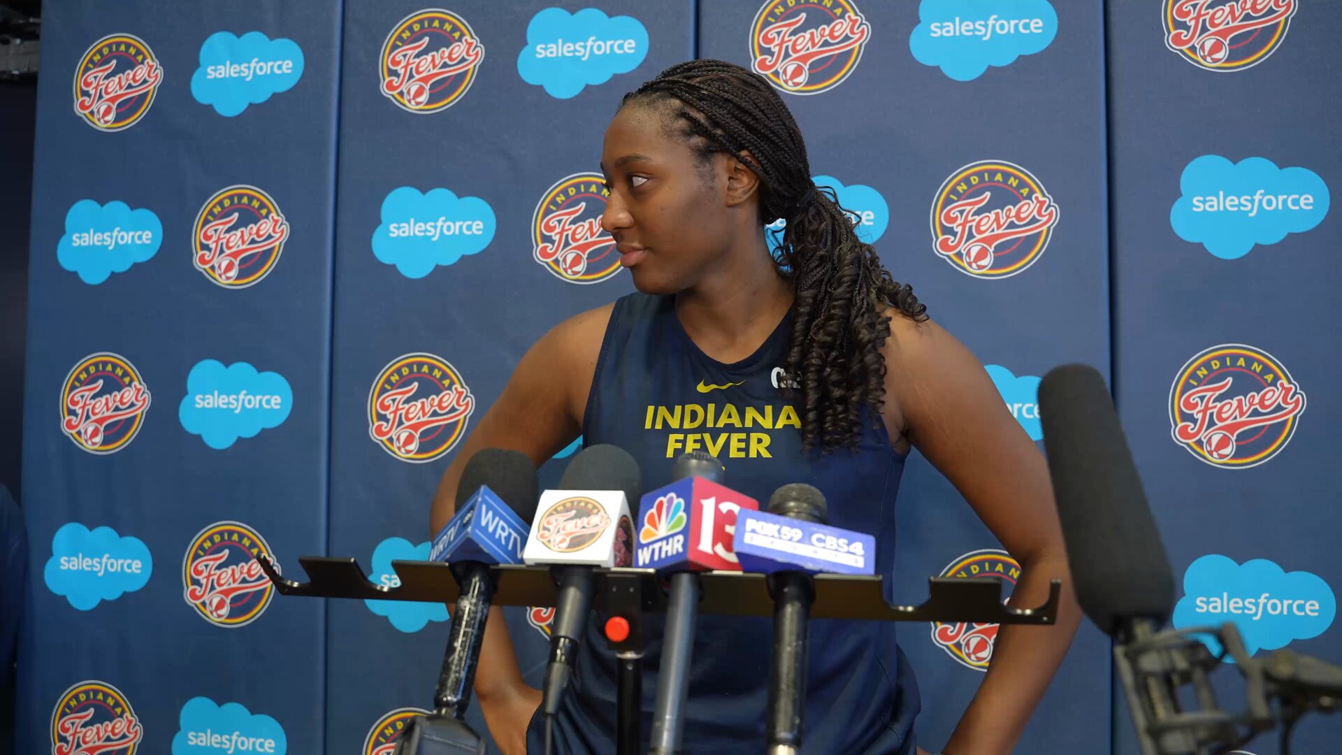 Indiana Fever on X: ""It was great to get in the gym and have everyone  under the same roof, work together." Aliyah Boston and DeWanna Bonner speak  to the media after the