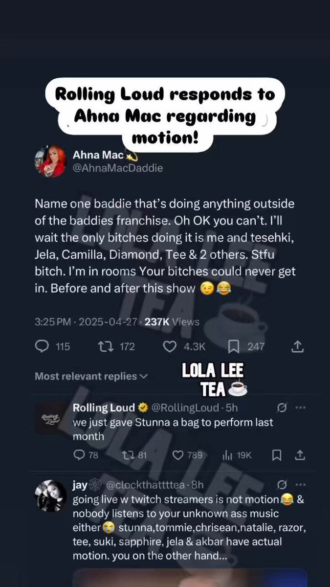 @lolaleeteas video Tweet