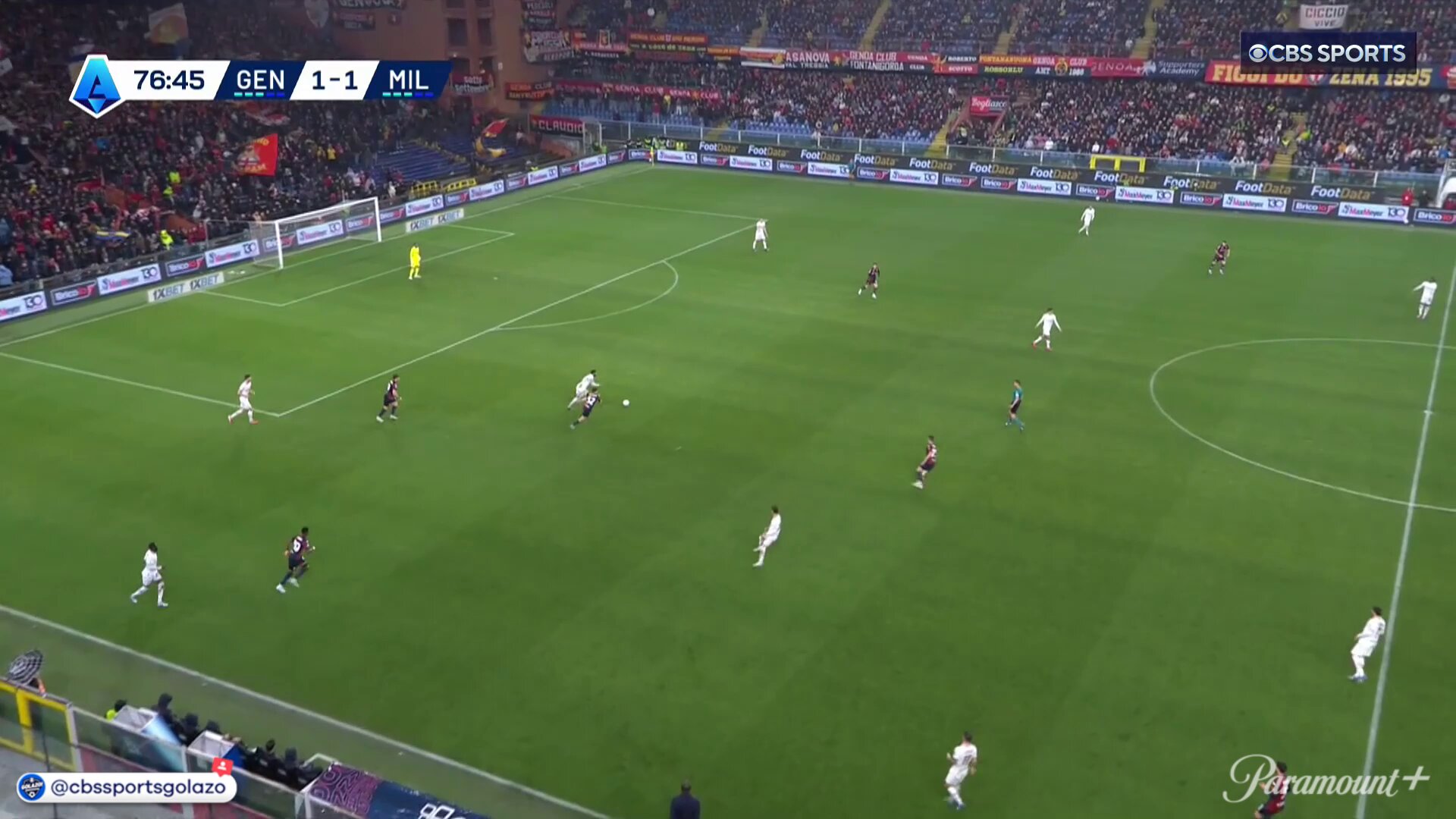 Life comes at you fast 😳Milan only needed 2 minutes to turn their one goal deficit into a one goal lead over Genoa 🤯