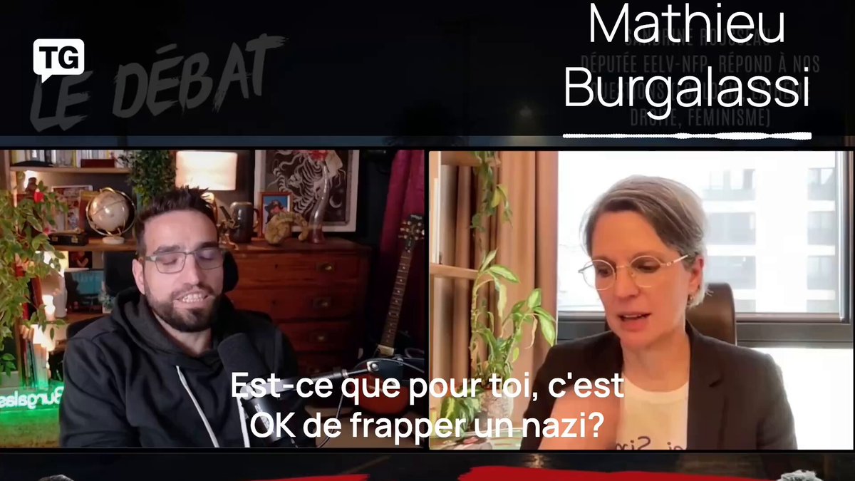 Burgalassi à Sandrine Rousseau 'OK de frapper un nazi ?'