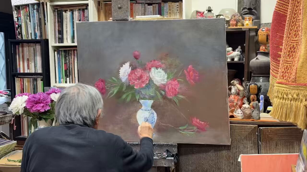 悳 俊彦さんの絵 橋 油彩画