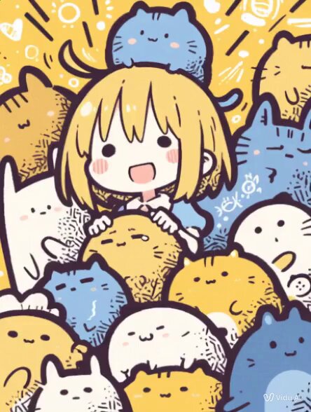 一点物原画【気球に乗った白ねこちゃん】ホスピタルアート～送料