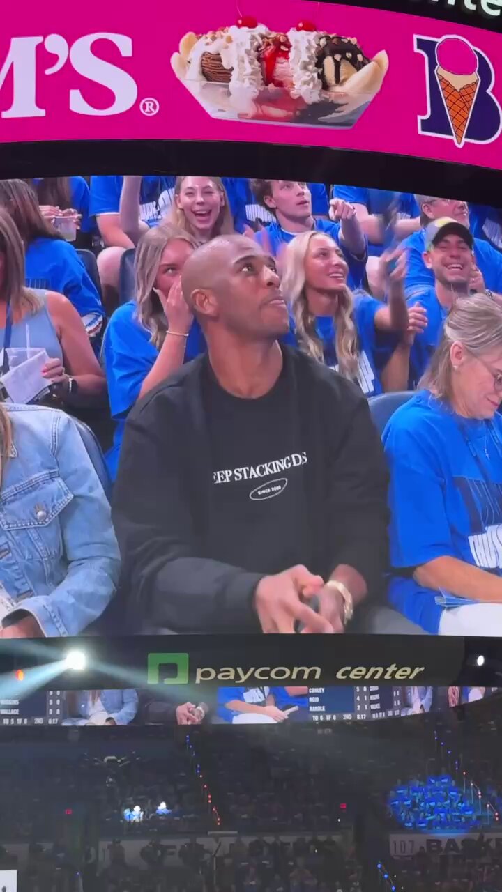 [花邊] CP3今天到雷霆主場看球