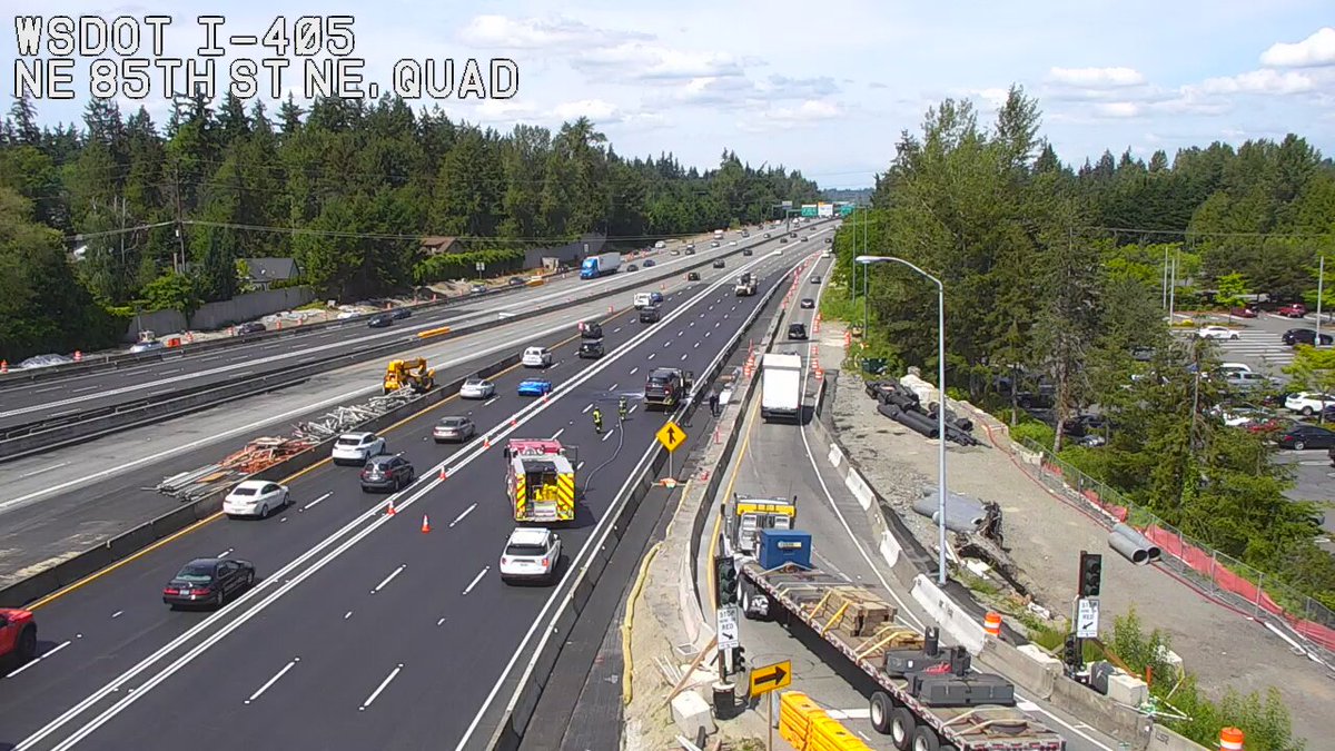UPDATE: Sa Northbound I-405 sa NE 85th St (MP