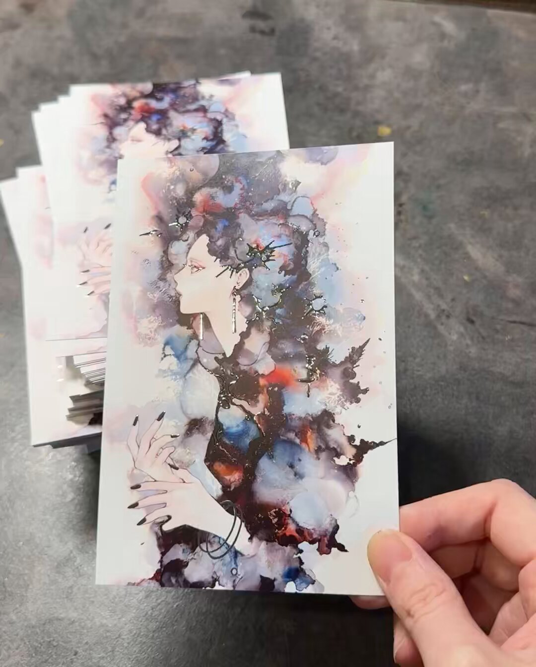 12時間以内に売れなければ❗手作り額付き原画絵画 「日が昇る